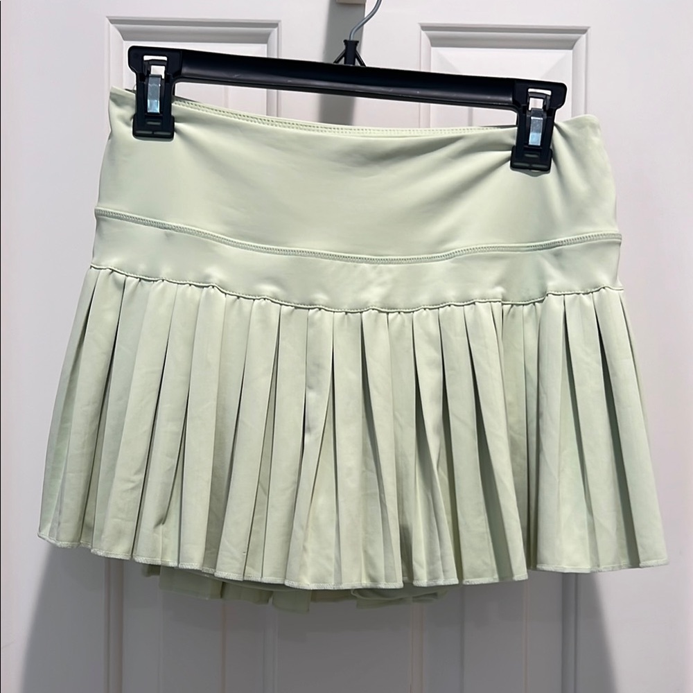Pleated Mint Green Skirt